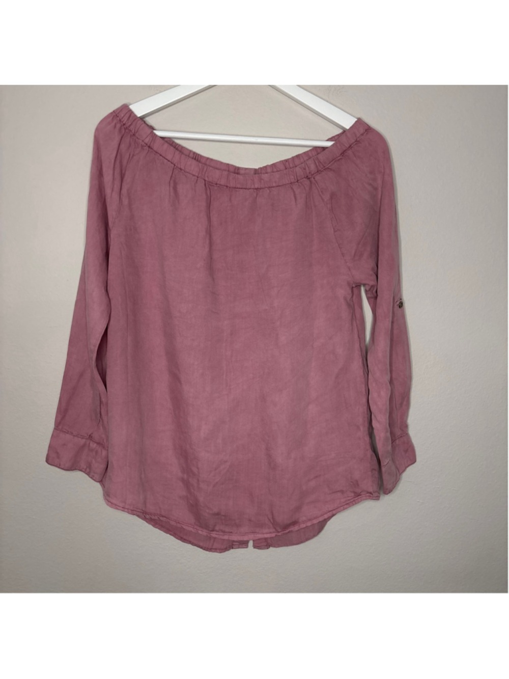 Women's Billy T Off-Shoulder Blouse Pink Size XS [PH0895]